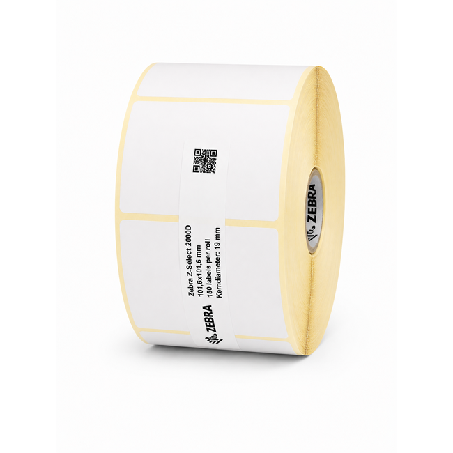Zebra Z-Select 2000D | 101,6x101,6 mm | 16 Rollen (150 labels per rol)