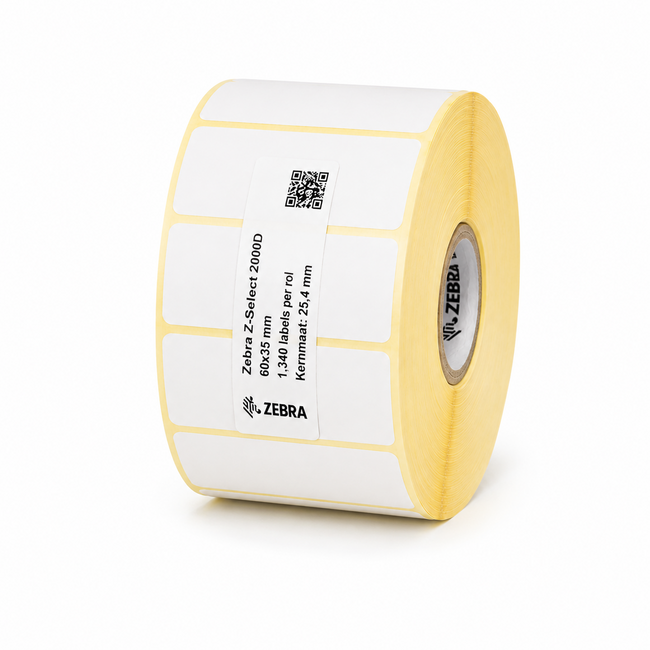 Zebra Z-Select 2000D | 60x35 mm | 12 Rollen (1.340 labels per rol)