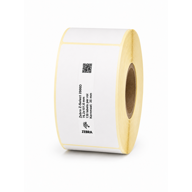 Zebra Z-Select 2000D | 76,2x101,6 mm | 18 Rollen (130 labels per rol)