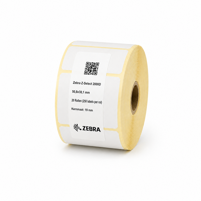 Zebra Z-Select 2000D | 50,8x38,1 mm | 20 Rollen (250 labels per rol)