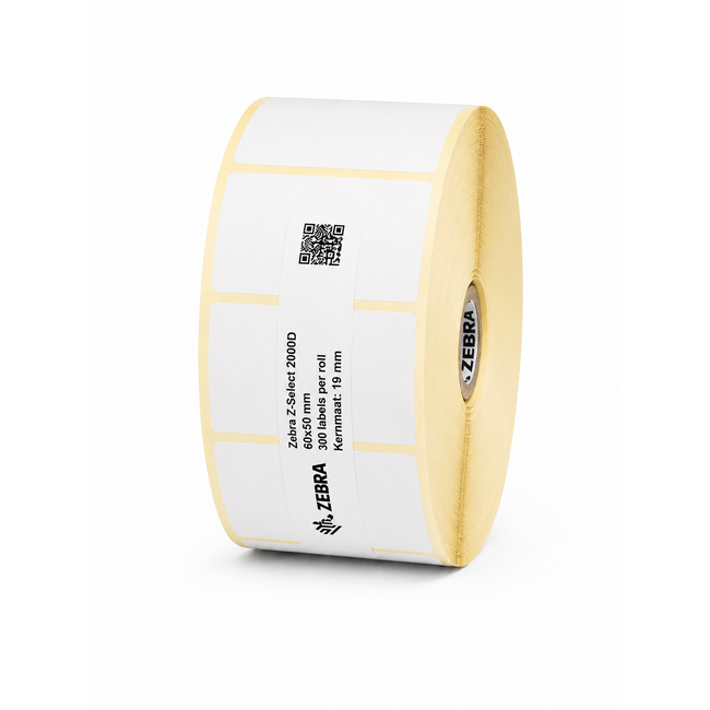 Zebra Z-Select 2000D | 60x50 mm | 16 Rollen (300 labels per rol)