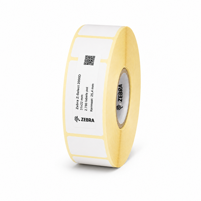 Zebra Z-Select 2000D | 31x22 mm | 12 Rollen (2.780 labels per rol)