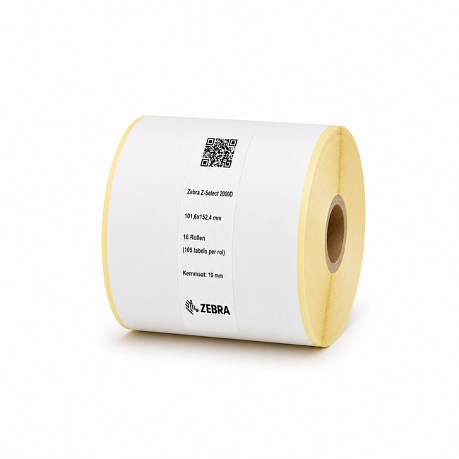 Zebra Z-Select 2000D | 101,6x152,4 mm | 16 Rollen (105 labels per rol)