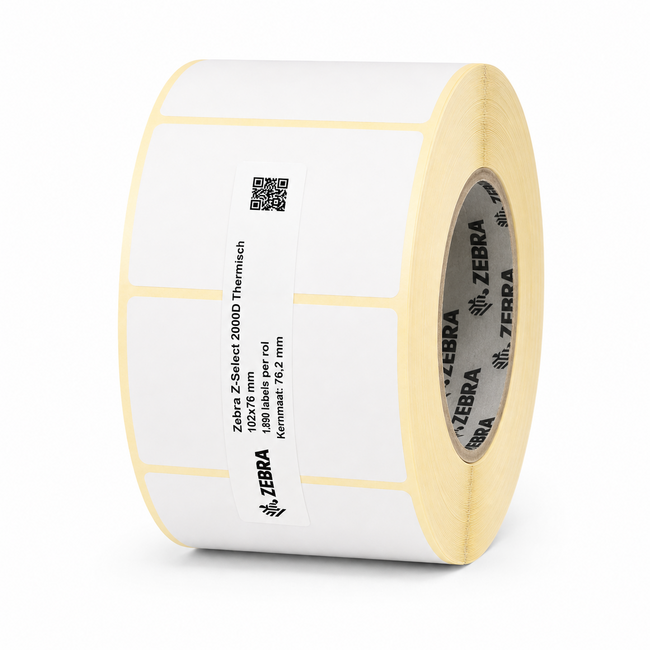 Zebra Z-Select 2000D | 102x76 mm | 4 Rollen (1.890 labels per rol)