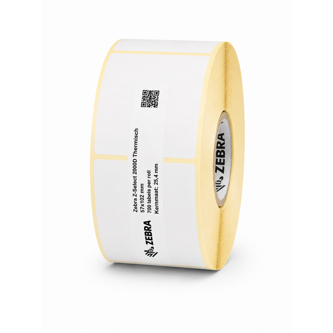 Zebra Z-Select 2000D | 57x102 mm | 12 Rollen (700 labels per rol)