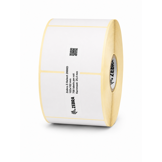 Zebra Z-Select 2000D | 102x102 mm | 12 Rollen (700 labels per rol)