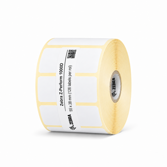 Zebra Z-Perform 1000D | 55x38 mm | 40 Rollen (126 labels per rol)