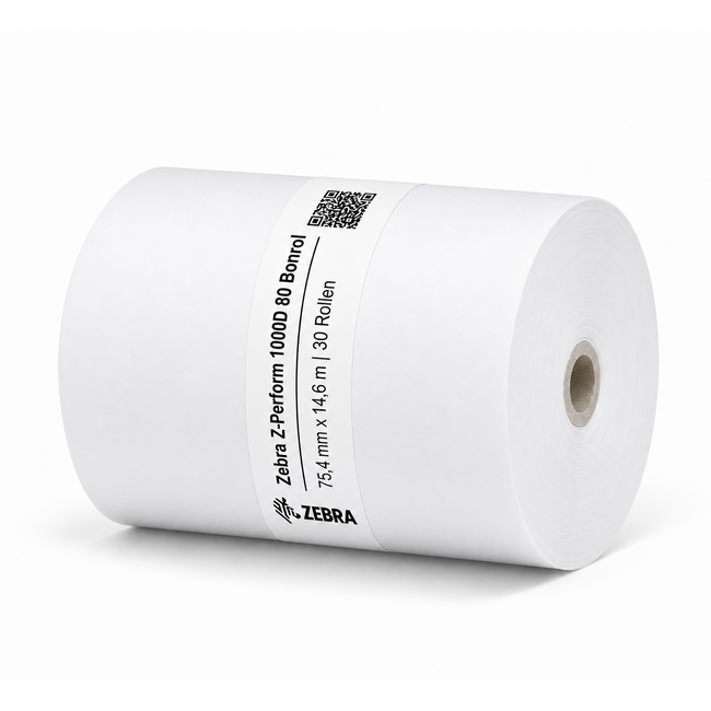 Zebra Z-Perform 1000D 80 Bonrol | 75,4 mm x 14,6 m | 30 Rollen