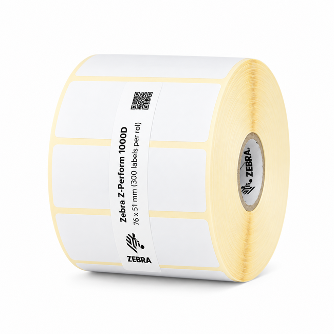 Zebra Z-Perform 1000D | 76x51 mm | 20 Rollen (300 labels per rol)
