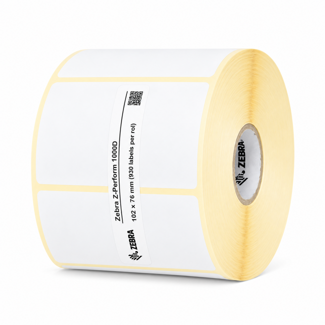Zebra Z-Perform 1000D | 102x76 mm | 12 Rollen (930 labels per rol)