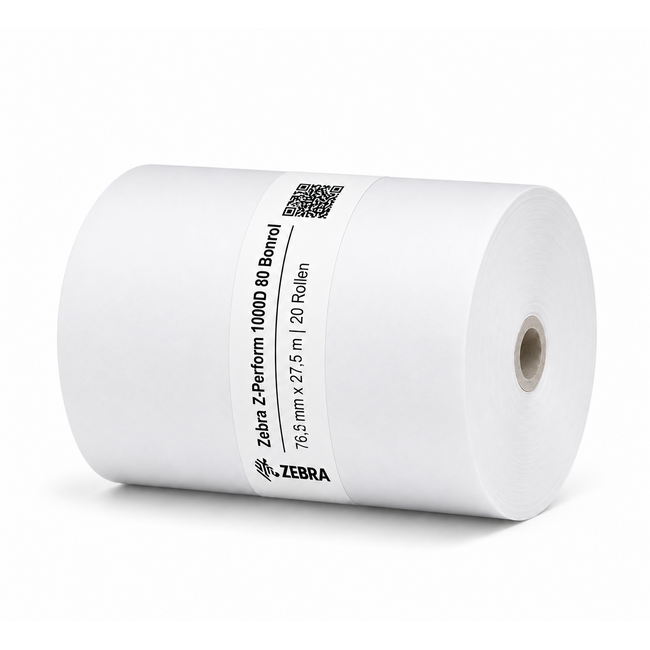 Zebra Z-Perform 1000D 80 Bonrol | 76,2 mm x 27,5 m | 20 Rollen