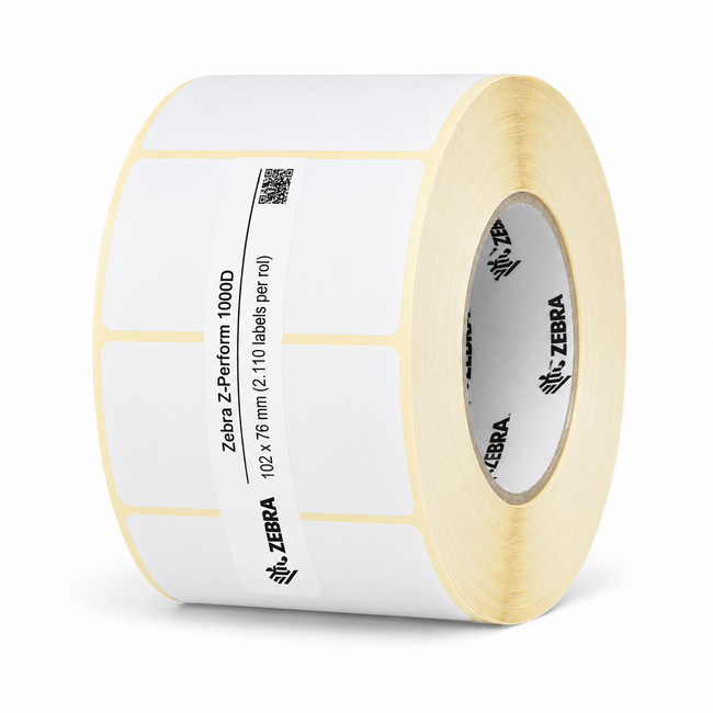 Zebra Zebra Z-Perform 1000D | 102x76 mm | 4 Rollen (2.110 labels per rol)