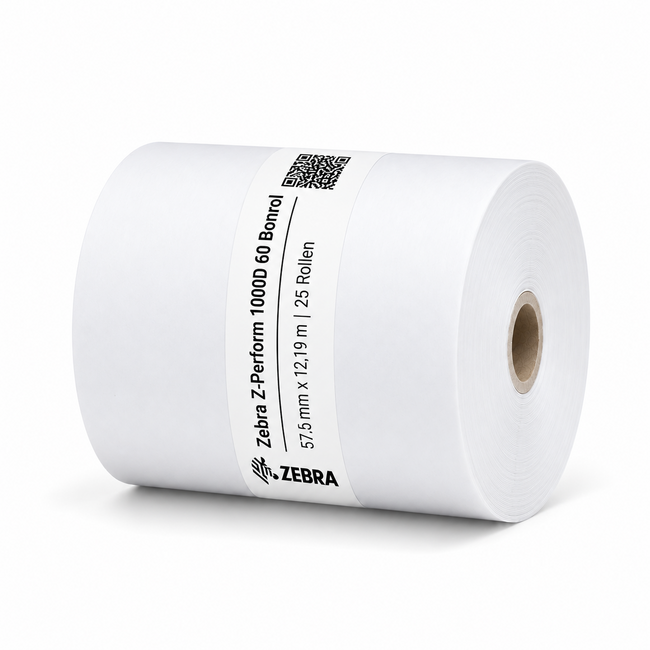 Zebra Z-Perform 1000D 60 Bonrol | 57,15 mm x 12,19 m | 25 Rollen