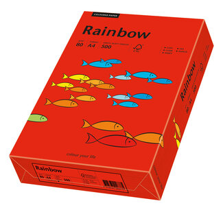 Euro-Label BV Rainbow A4 80 gram dieprood, pak 500 vel Euro-Label BV Rainbow A4 80 gram dieprood, pak 500 vel