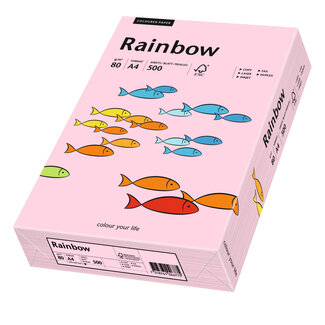 Euro-Label BV Rainbow A4 80 gram lichtroze, pak 500 vel Euro-Label BV Rainbow A4 80 gram lichtroze, pak 500 vel