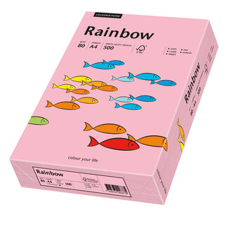 Euro-Label BV Rainbow A4 80 gram roze, pak 500 vel Euro-Label BV Rainbow A4 80 gram roze, pak 500 vel