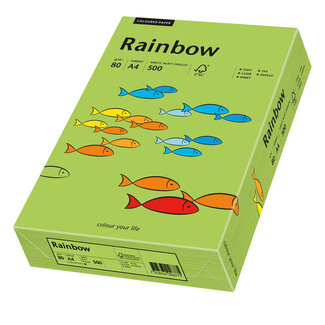 Euro-Label BV Rainbow A4 80 gram groen, pak 500 vel Euro-Label BV Rainbow A4 80 gram groen, pak 500 vel