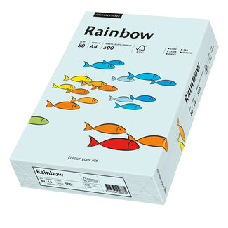 Euro-Label BV Rainbow A4 80 gram lichtblauw, pak 500 vel Euro-Label BV Rainbow A4 80 gram lichtblauw, pak 500 vel