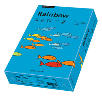 Euro-Label BV Rainbow A4 80 gram diepblauw, pak 500 vel Euro-Label BV Rainbow A4 80 gram diepblauw, pak 500 vel