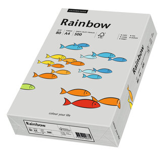 Euro-Label BV Rainbow A4 80 gram grijs, pak 500 vel Euro-Label BV Rainbow A4 80 gram grijs, pak 500 vel