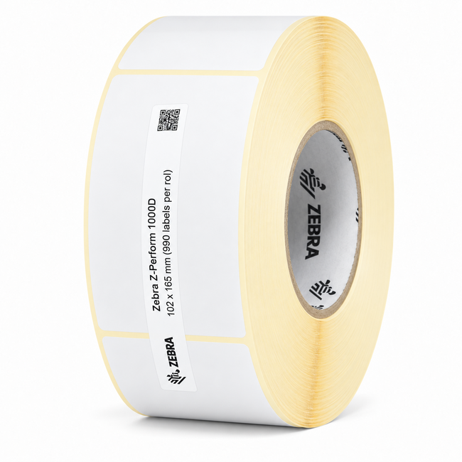 Zebra Z-Perform 1000D | 102x165 mm | 4 Rollen (990 labels per rol)