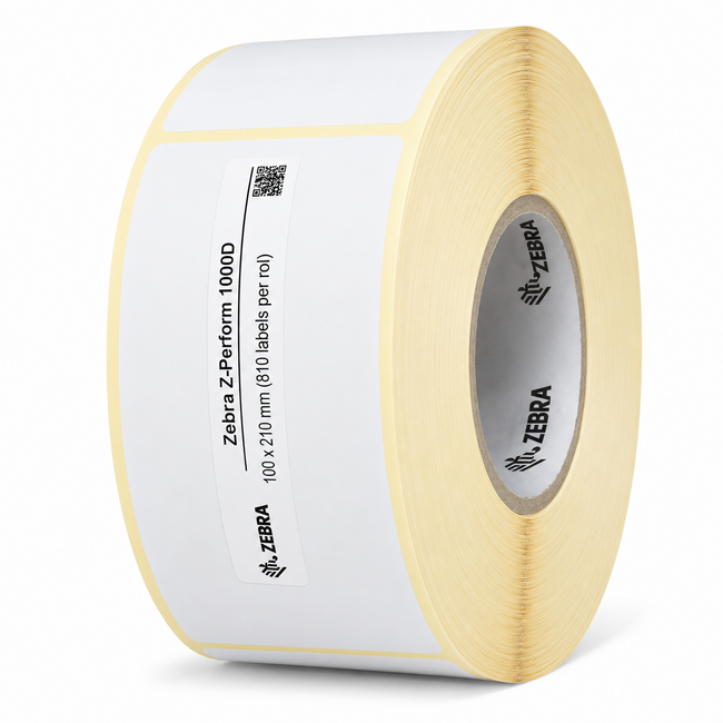 Zebra Z-Perform 1000D | 100x210 mm | 4 Rollen (810 labels per rol)
