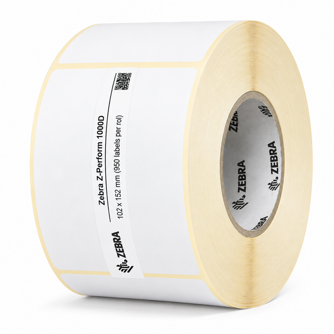 Zebra Z-Perform 1000D | 102x152 mm | 4 Rollen (950 labels per rol)