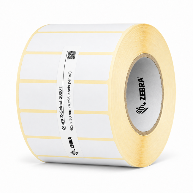 Zebra Z-Select 2000T | 57x19 mm | 4 Rollen (7.995 labels per rol)