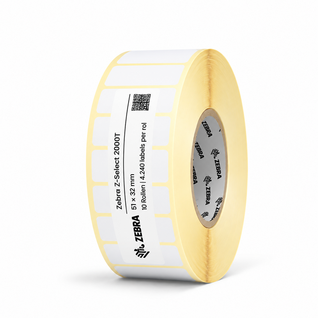 Zebra Z-Select 2000T | 51x32 mm | 10 Rollen (4.240 labels per rol)