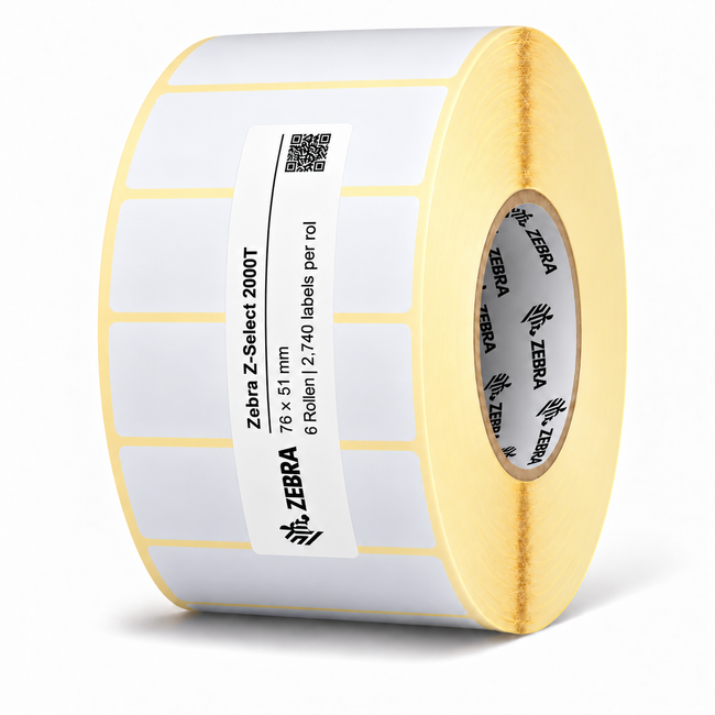 Zebra Z-Select 2000T | 76x51 mm | 6 Rollen (2.740 labels per rol)