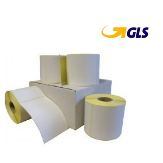 GLS verzendetiket 102x150 mm. Kern 25 mm. 300 labels per rol