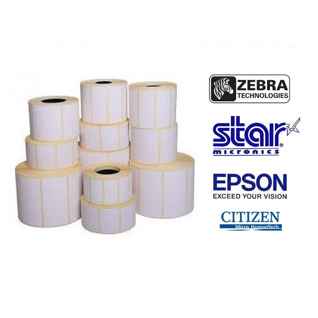 Premium topcoated Direct Thermische Labels met permanente belijming