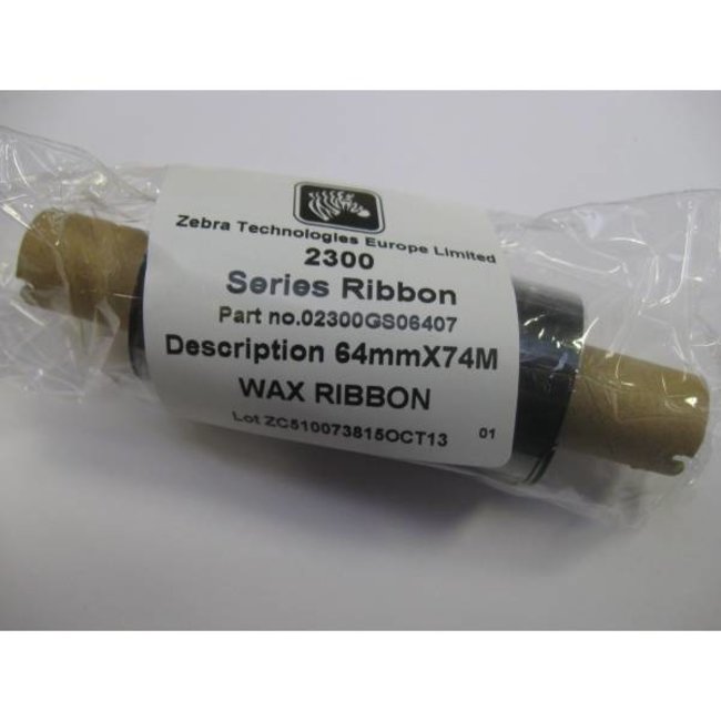 12 x Zebra Ribbon - Thermal Transfer - 64 mm x 74 meter (02300GS06407)