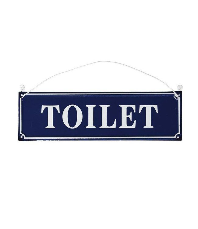 Dotcomgiftshop Emaille Vintage Toilet