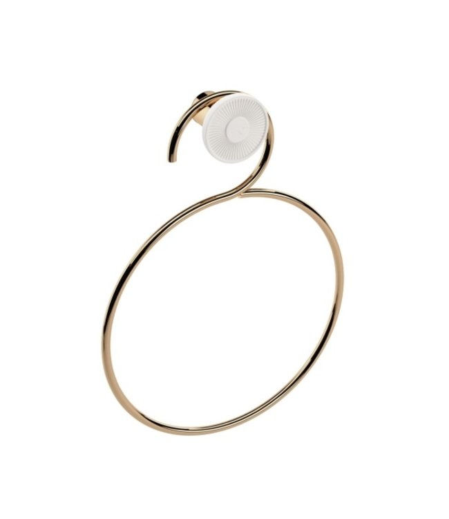 Rosenthal Equilibrium Weiss matt Gold Handtuchring - CLEO-SHOP