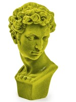 Bright Green Flock Classic Bust Figure