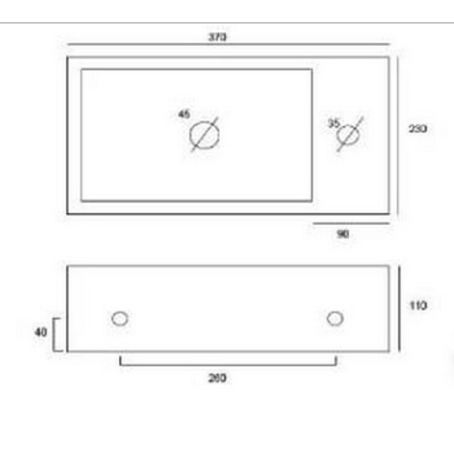 Houston Fonteinset Compleet 37X23 Cm Rechts Wit