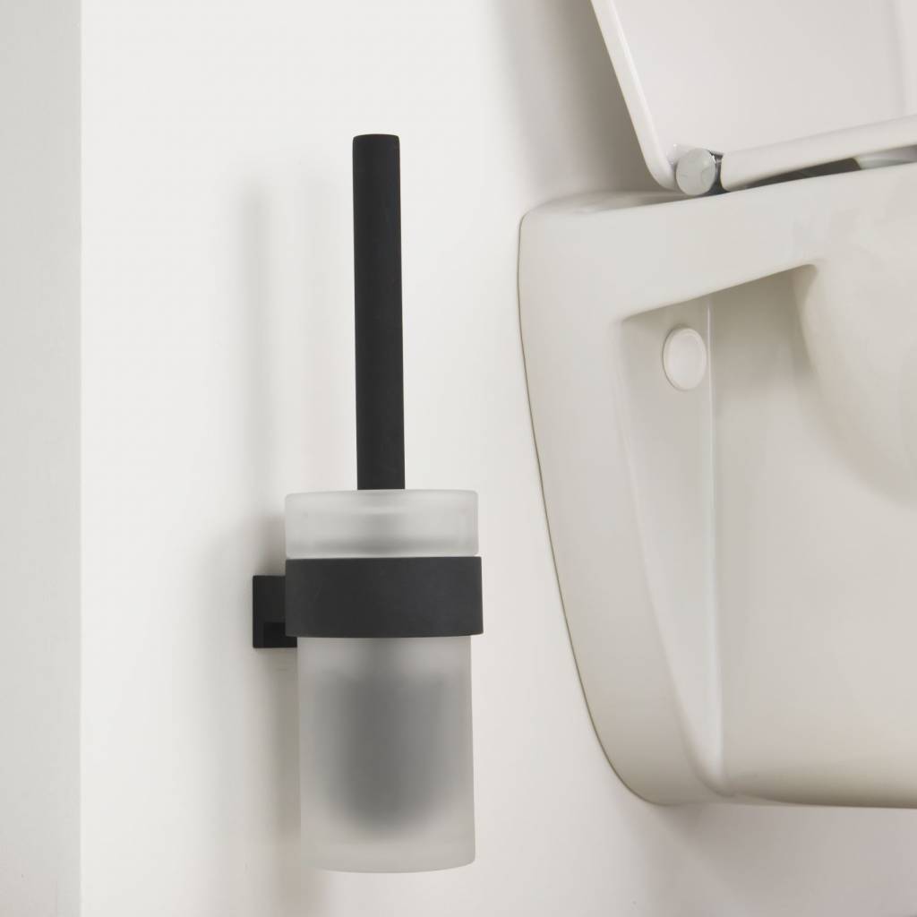 Toiletborstelhouder Bold Muur Zwart 33.9 Cm | Toilet - Megadump