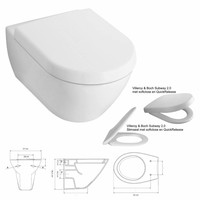 Up320 Toiletset 22 Villeroy & Boch Subway 2.0 Met Sigma Drukplaat