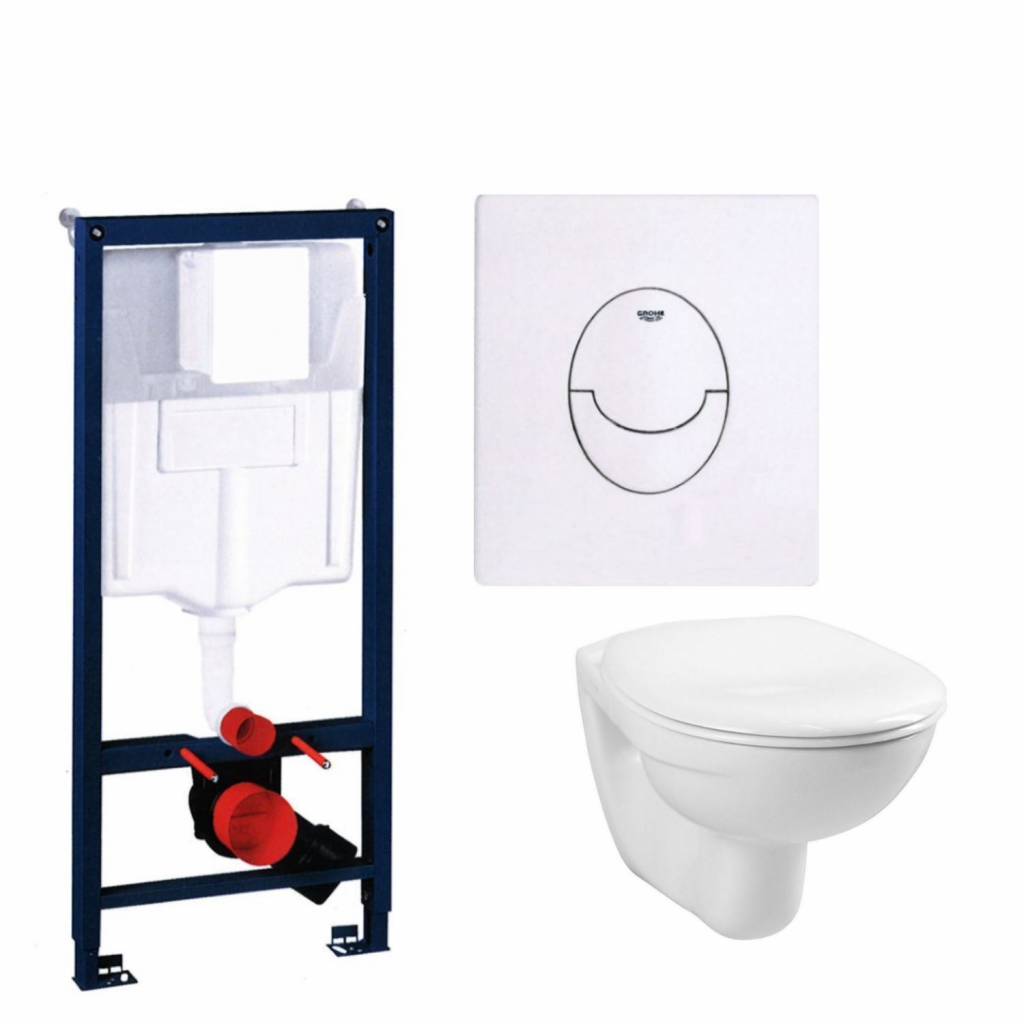 Grohe Toiletset Rapid Sl Met Basic Smart En Skate Air Drukplaat Rapid Actie Set