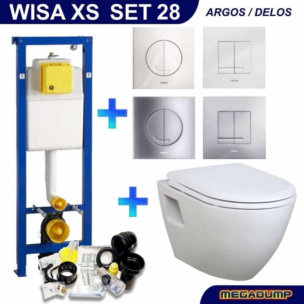 Xs Toiletset 28 Creavit Tp325 Wit Met Softclose Zitting Wisa