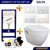 Geberit Up100 Toiletset 28 Creavit Tp325 Wit Met Softclose Zitting