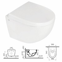 Up320 Toiletset 23 Megasplash Zero Compact Met Bril En Drukplaat