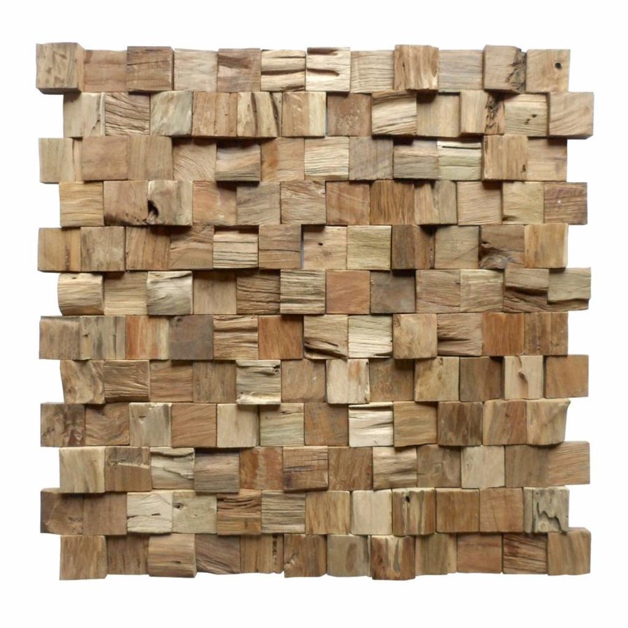 Mozaïek Hout Old Teak (P 09) 30X30 Cm (Prijs per 0,99 M2)