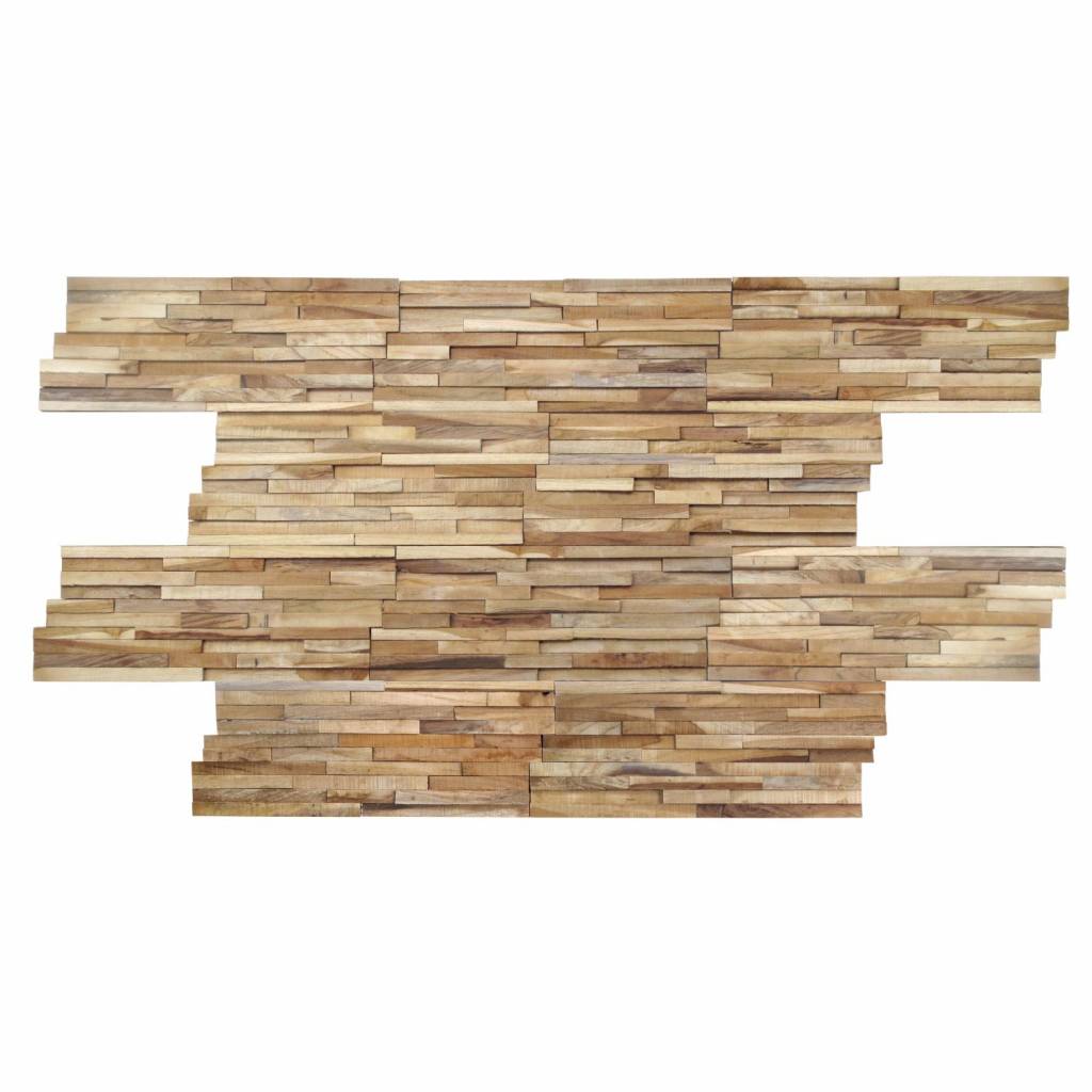 Stabigo Mozaïek Hout Old Teak (P 30) 50X20 Cm (Prijs Per 1M²