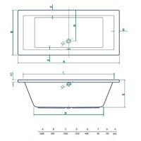 Ligbad Lounge Duo 180X80X49 Cm