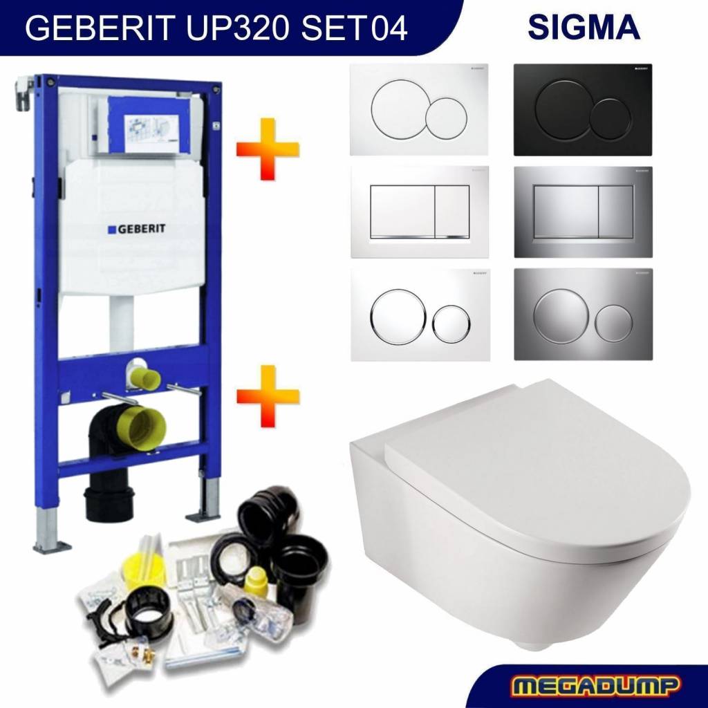 Geberit Up320 Toiletset 04 Aqua Splash Metro Met Bril En Drukplaat