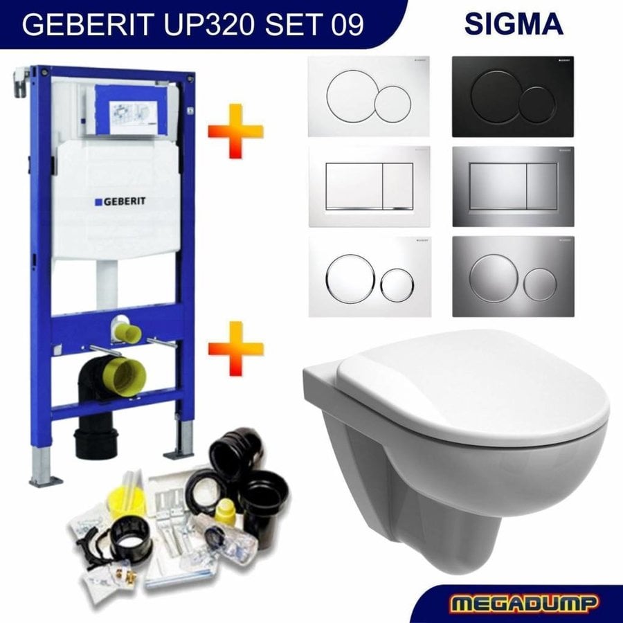 Up320 Toiletset 09 Geberit 280 Rimfree Met Bril En Drukplaat