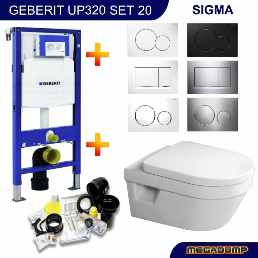 Up320 Toiletset 20 Villeroy & Boch Omnia Architectura Directflush Met Bril En Drukplaat