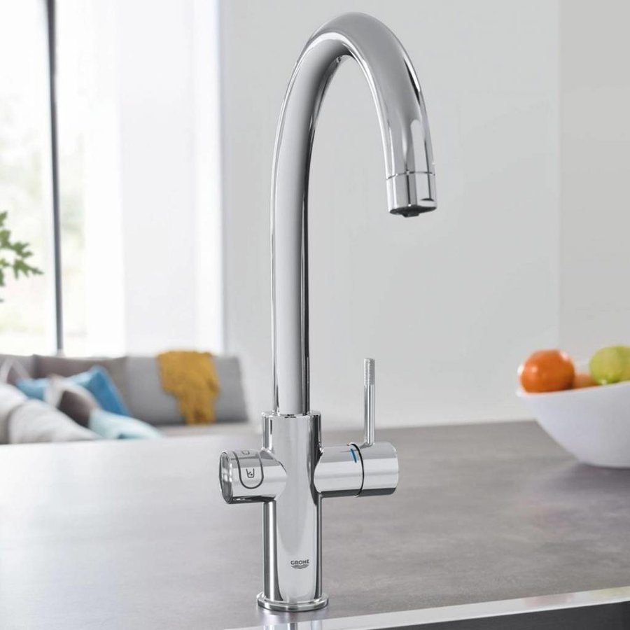 Bruisendwater Keukenkraan Blue Home Starterkit Chilled En Sparkling Water Mono Of Duo (Chroom Of Rvs)